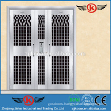 JK-SS9042 residential double steel swing exterior door made in zhejiang
